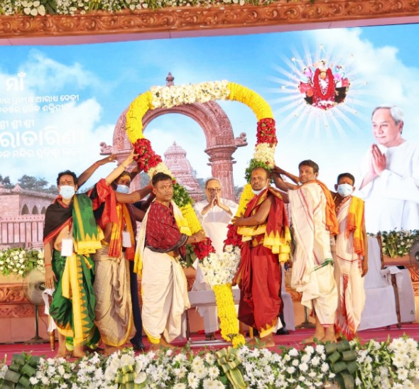 Odisha CM attends 'Pratistha Mahotsav' of revamped Tara Tarini temple